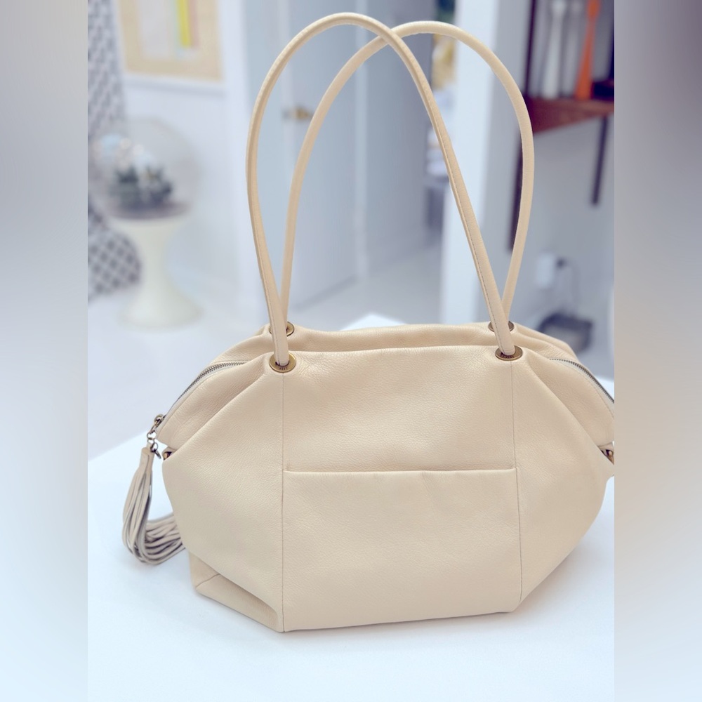 Elegant Cream HOBO Tote Bag